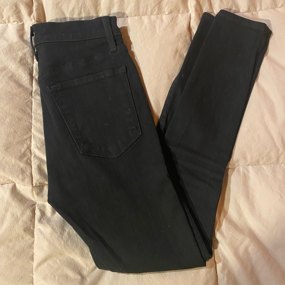 J Brand Alana High-Rise Cropped Super Skinny Jeans, 23, Black (Vanity), NWOT